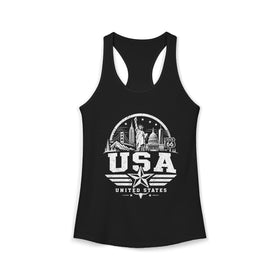 USA Vintage Landmarks Women's Tank Top