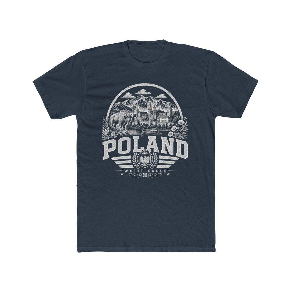Poland vintage landmarks men's tee — iconic landmark design | Nameshi Destinations (view 8)