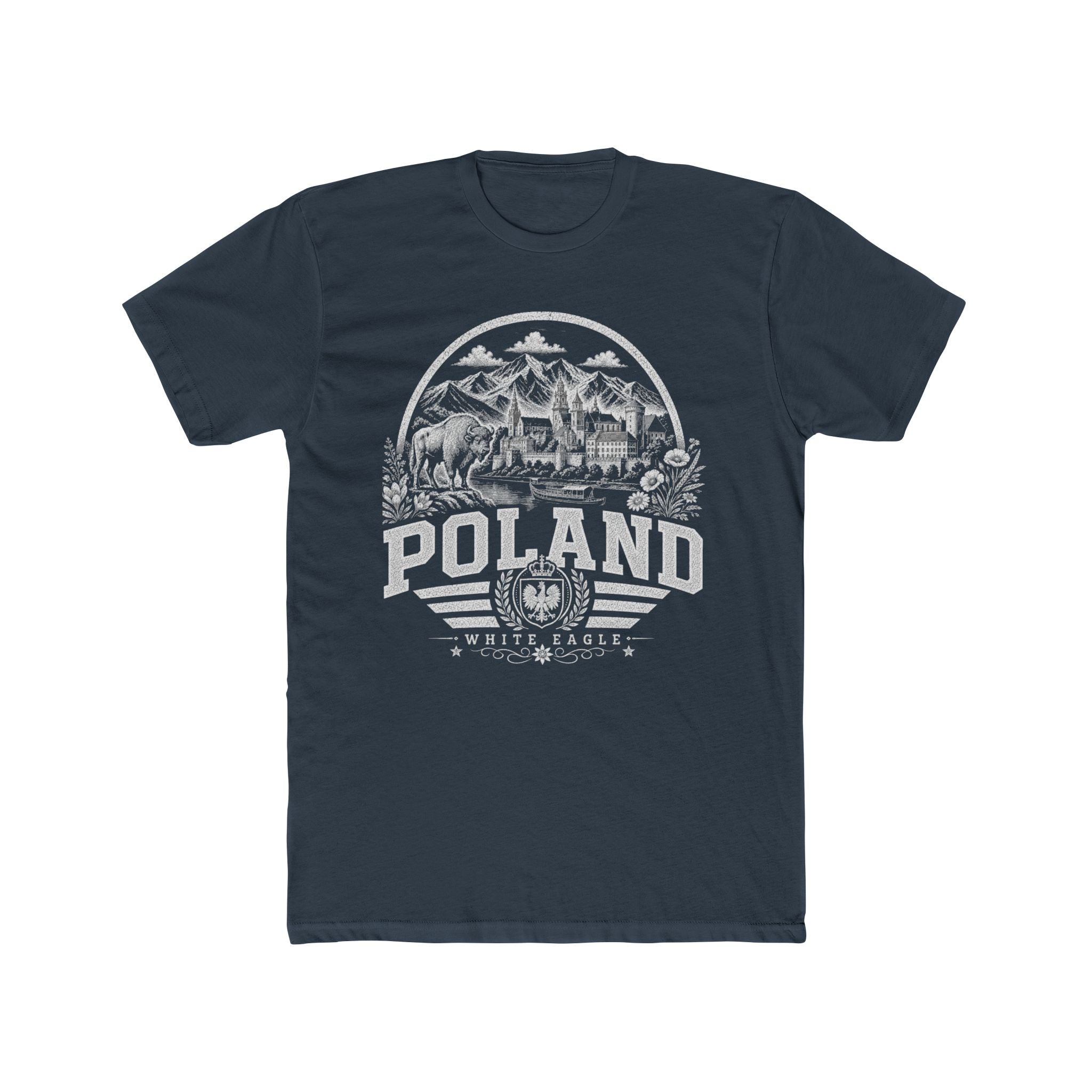 Poland vintage landmarks men's tee — iconic landmark design | Nameshi Destinations (view 8)