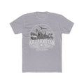 Kazakhstan vintage landmarks men's tee — iconic landmark design | Nameshi Destinations (view 3)