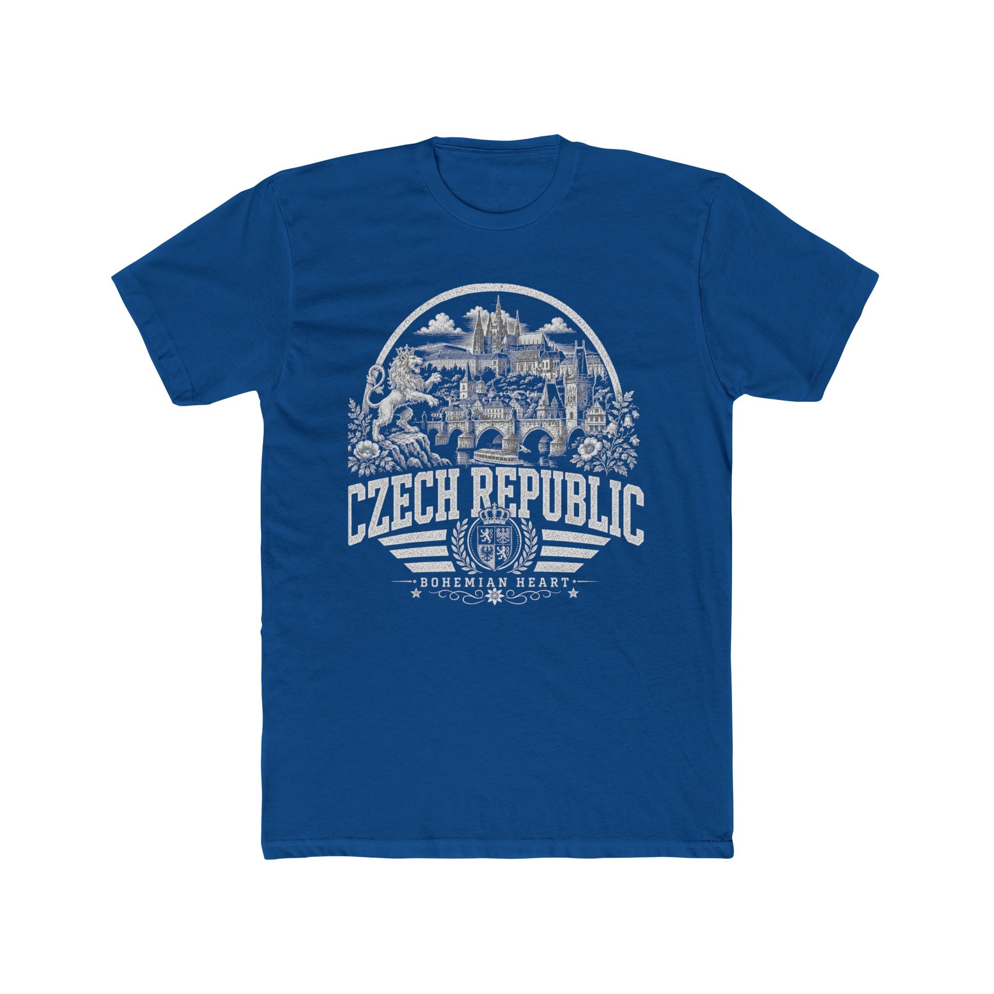 Czech Republic vintage landmarks men's tee — iconic landmark design | Nameshi Destinations (view 10)