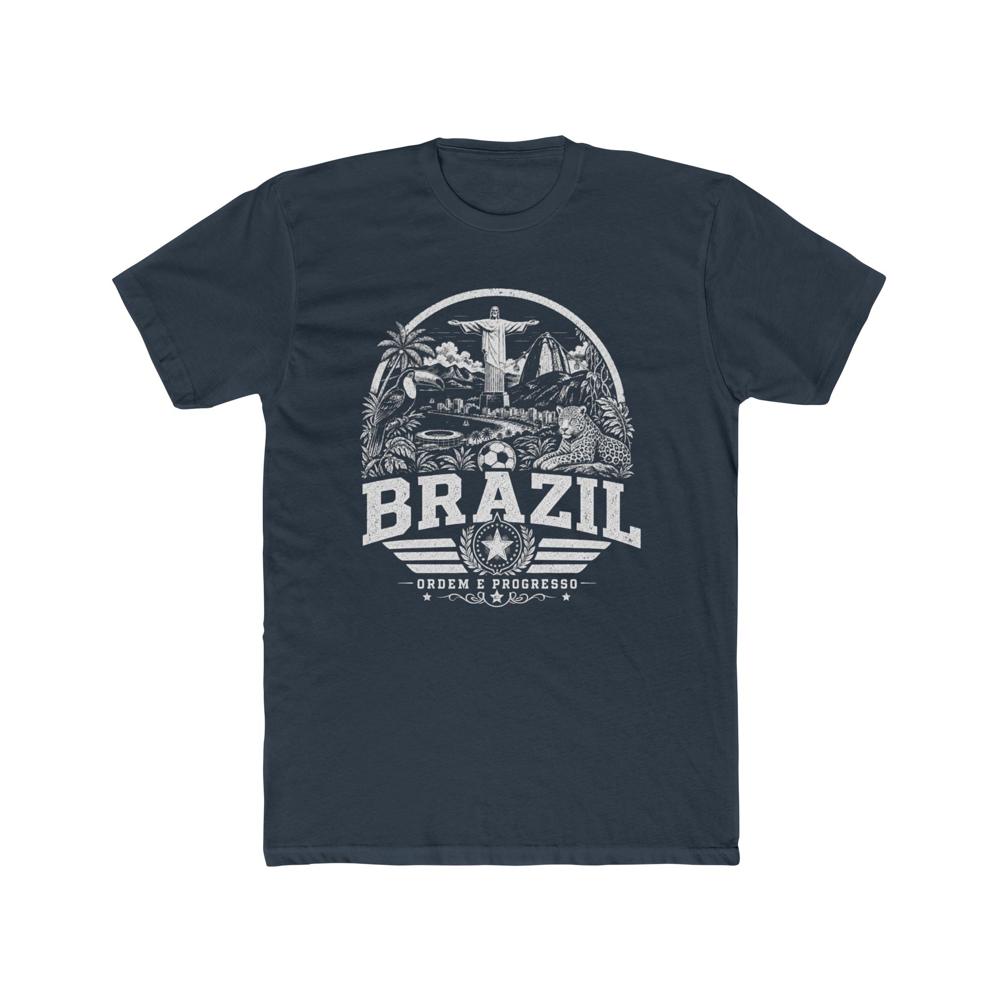 Brazil vintage landmarks men's tee — iconic landmark design | Nameshi Destinations (view 9)