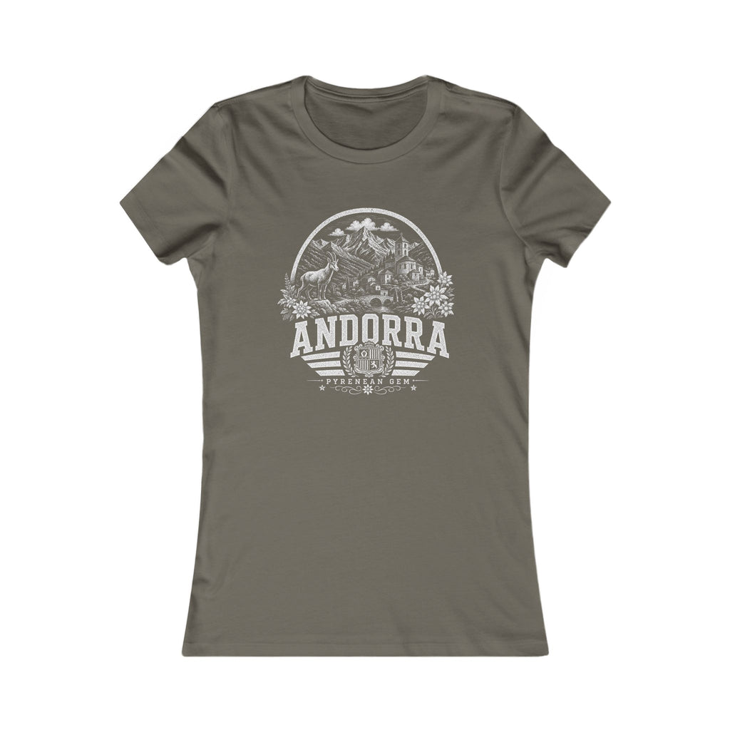 Andorra vintage landmarks women's tee — iconic landmark design | Nameshi Destinations (view 10)