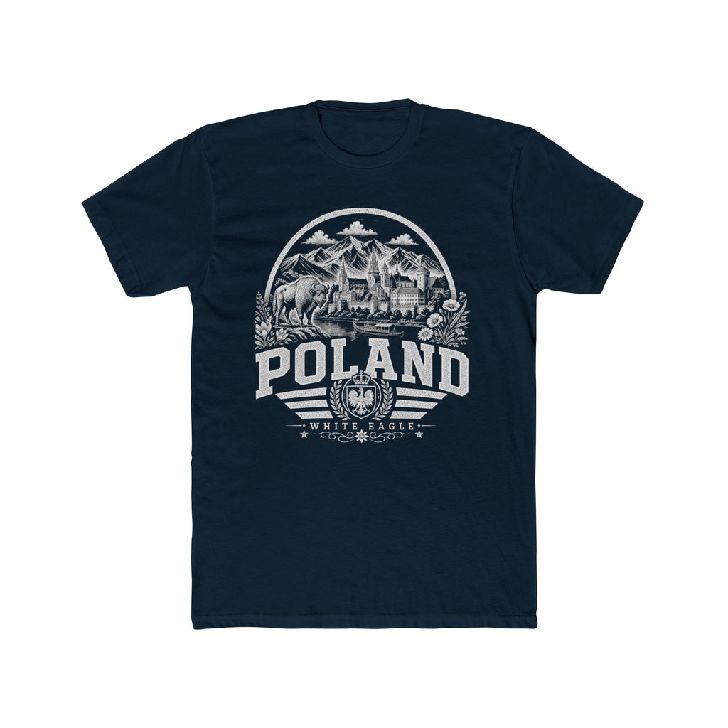 Poland vintage landmarks men's tee — iconic landmark design | Nameshi Destinations (view 12)