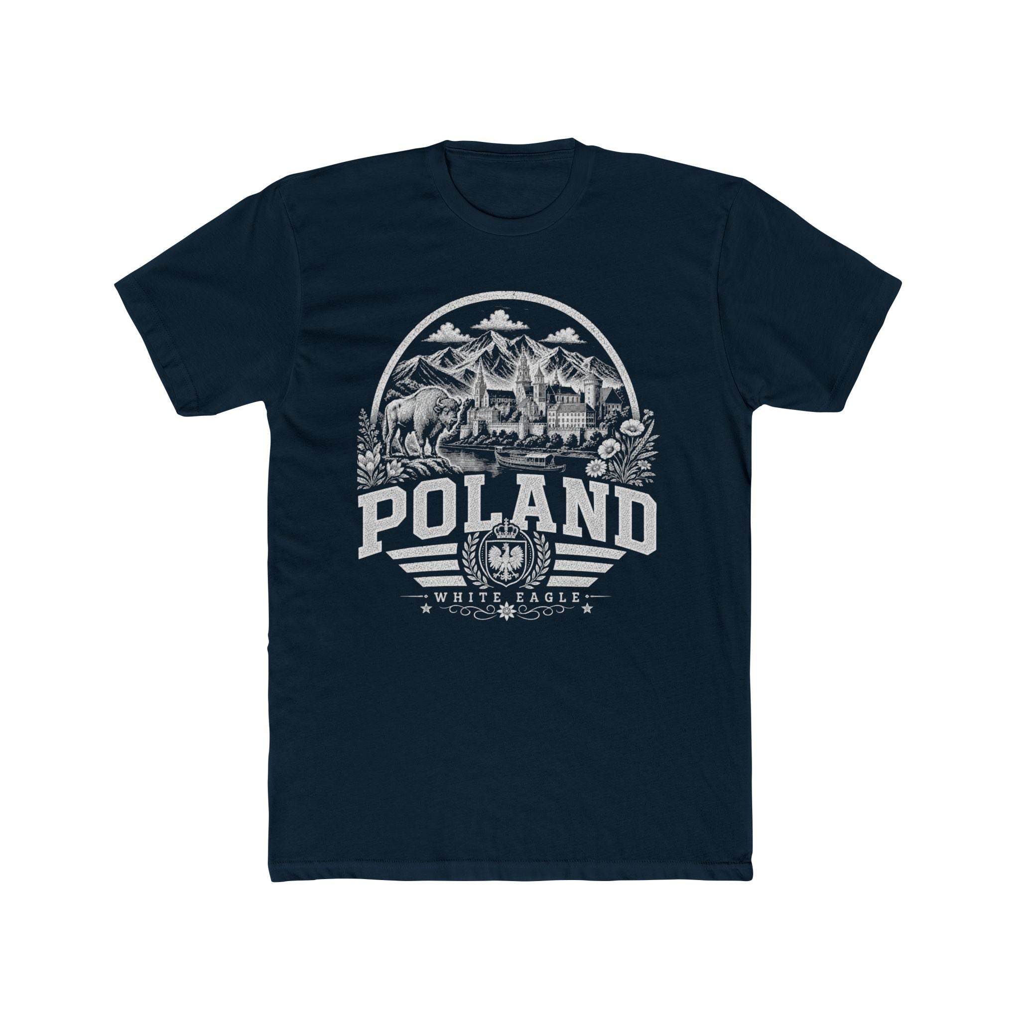 Poland vintage landmarks men's tee — iconic landmark design | Nameshi Destinations (view 12)