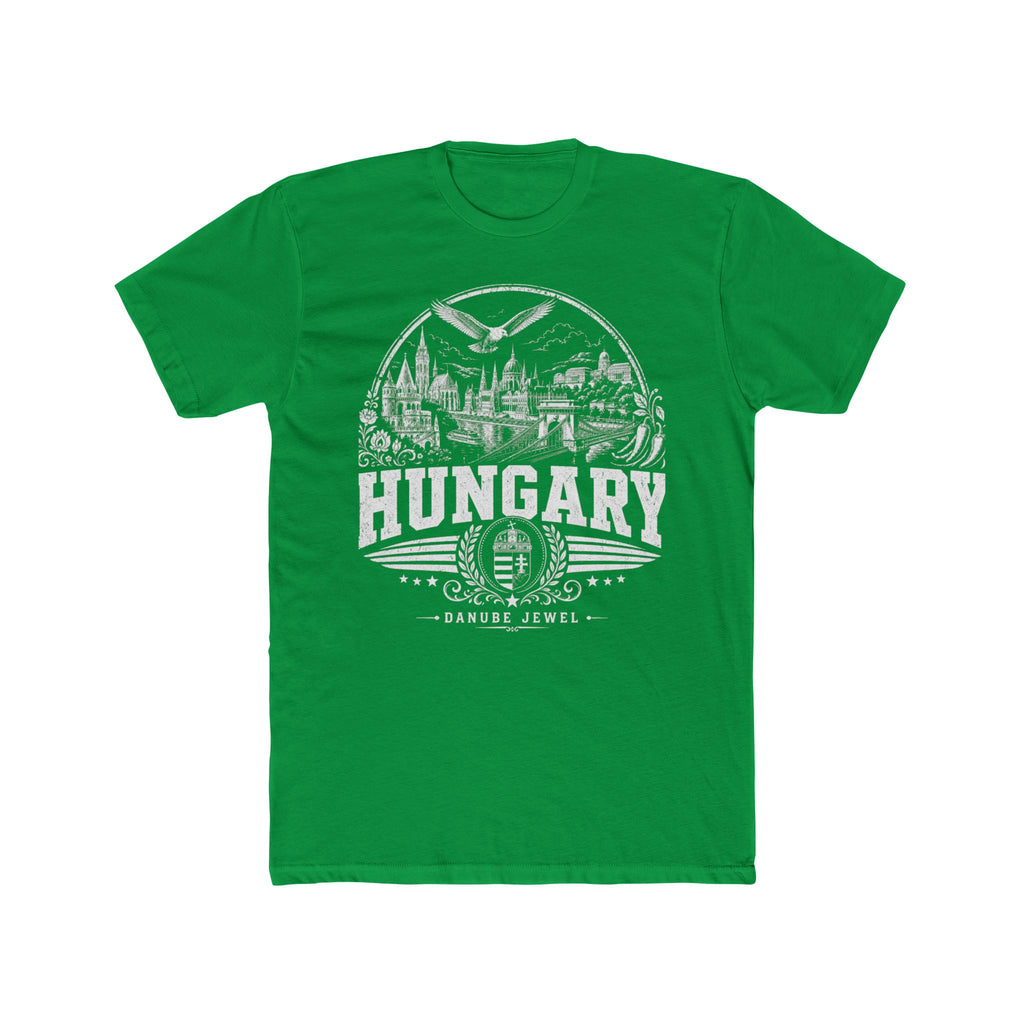 Hungary vintage landmarks men's tee — iconic landmark design | Nameshi Destinations (view 6)