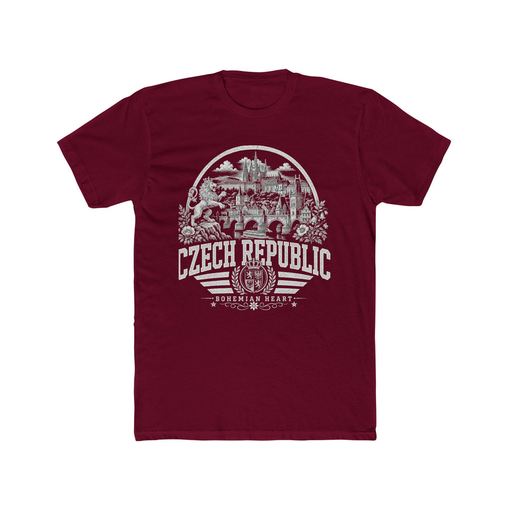 Czech Republic vintage landmarks men's tee — iconic landmark design | Nameshi Destinations (view 14)