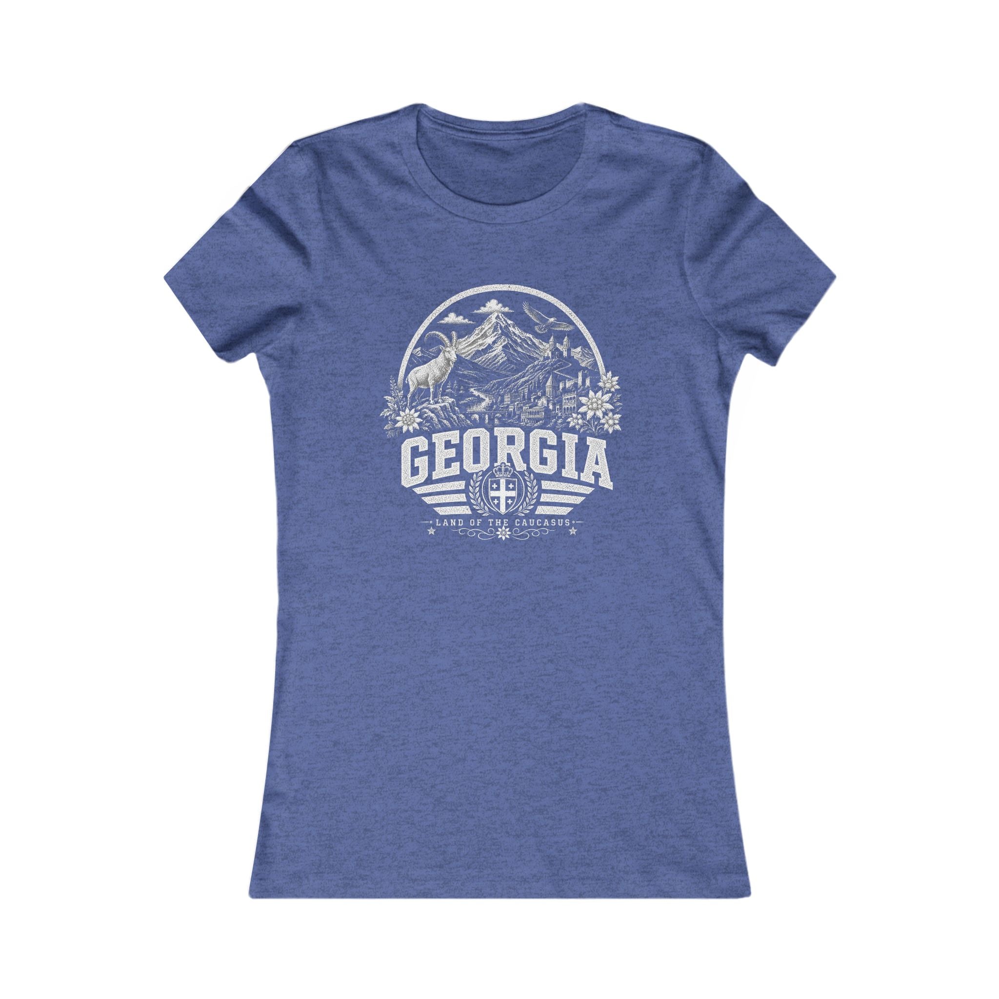 Georgia vintage landmarks women's tee — iconic landmark design | Nameshi Destinations (view 13)