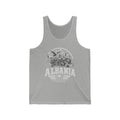 Albania vintage landmarks men's tee — iconic landmark design | Nameshi Destinations (view 5)