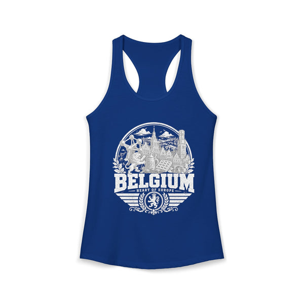 Belgium Heart of Europe Women's Tank Top