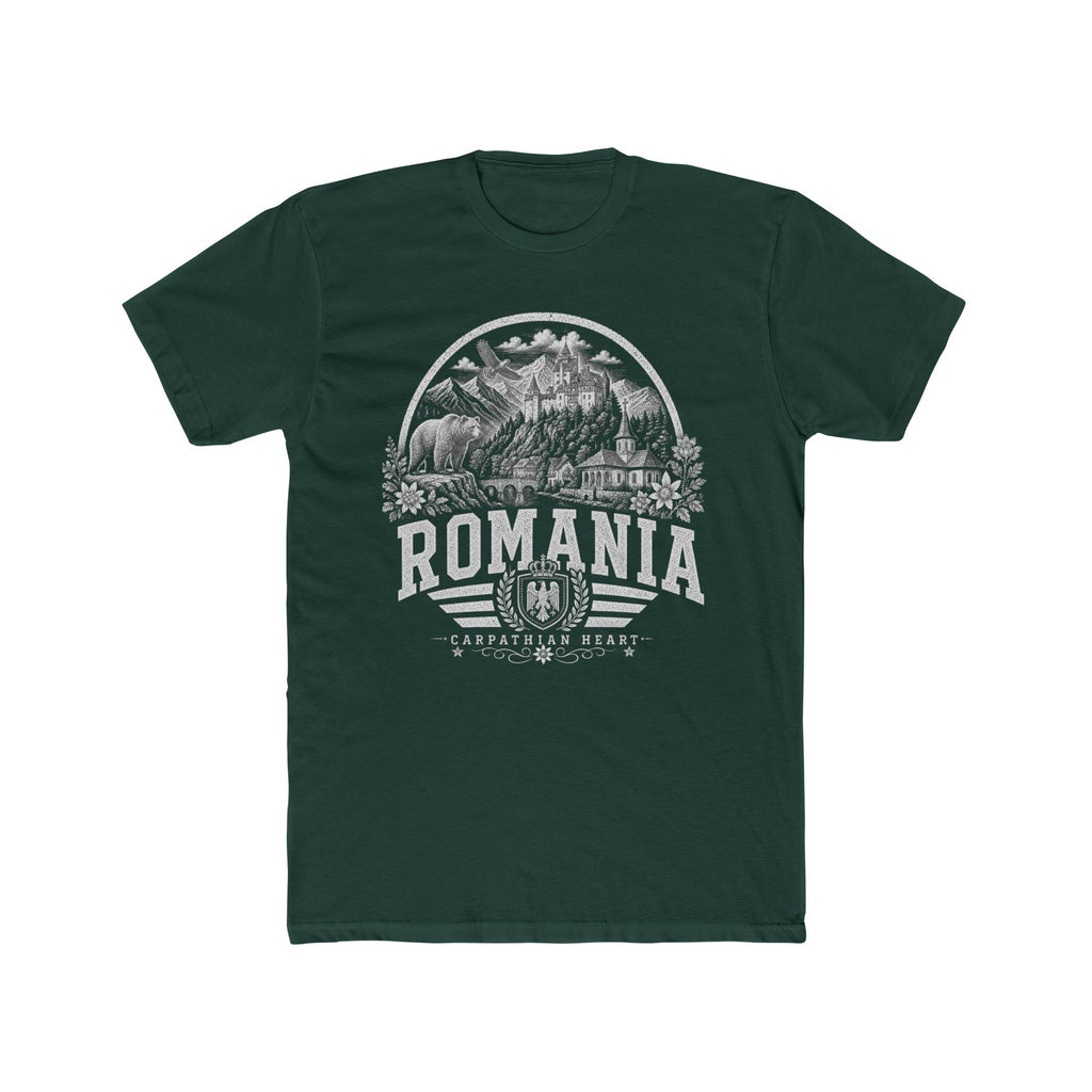 Romania vintage landmarks men's tee — iconic landmark design | Nameshi Destinations (view 7)