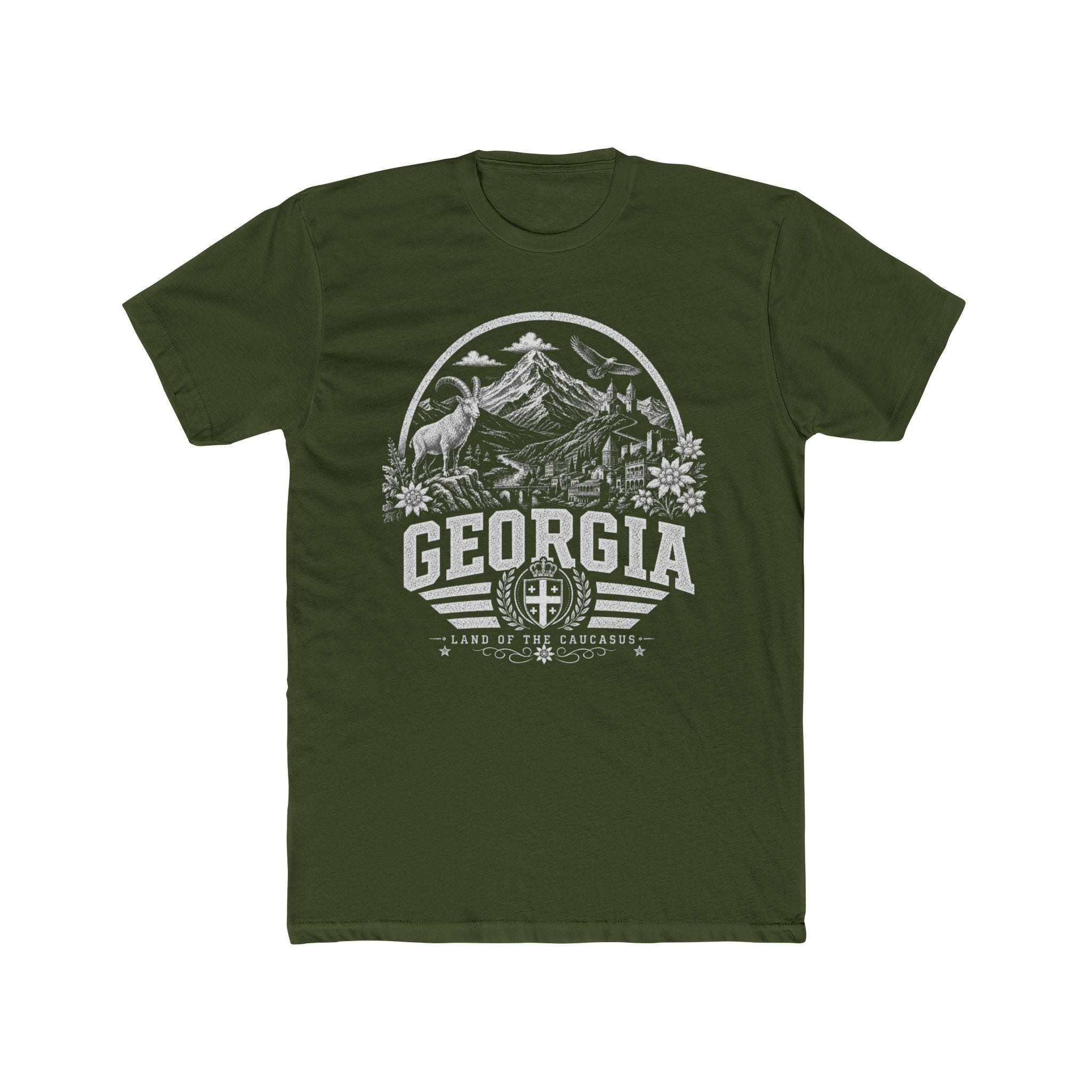 Georgia vintage landmarks men's tee — iconic landmark design | Nameshi Destinations (view 4)