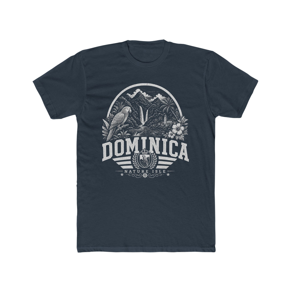 Dominica vintage landmarks men's tee — iconic landmark design | Nameshi Destinations (view 8)