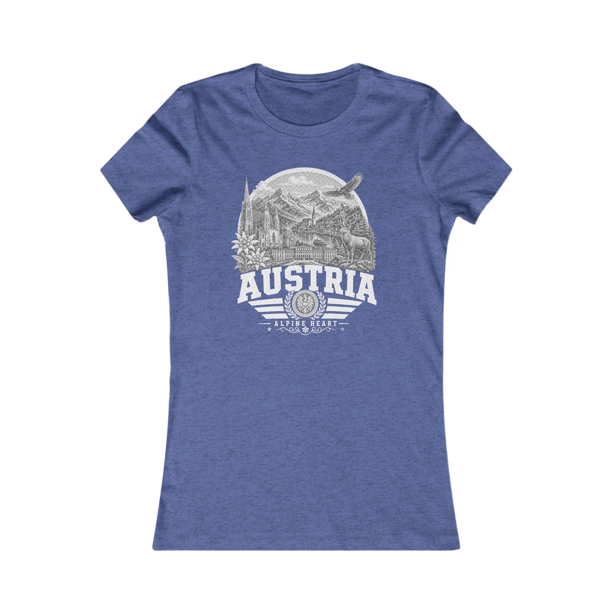 Austria vintage landmarks women's tee — iconic landmark design | Nameshi Destinations (view 13)