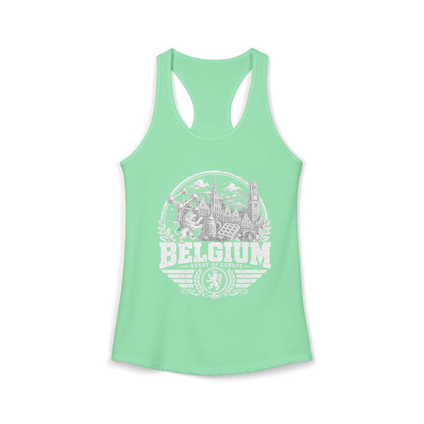 Belgium Heart of Europe Women's Tank Top