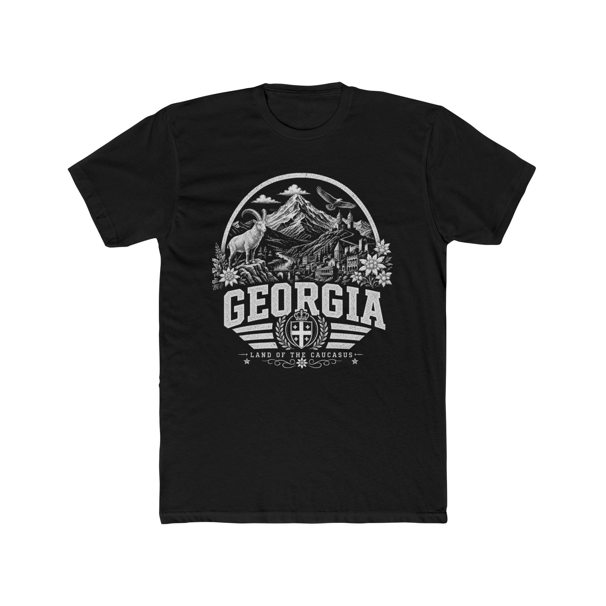 Georgia vintage landmarks men's tee — iconic landmark design | Nameshi Destinations (view 2)