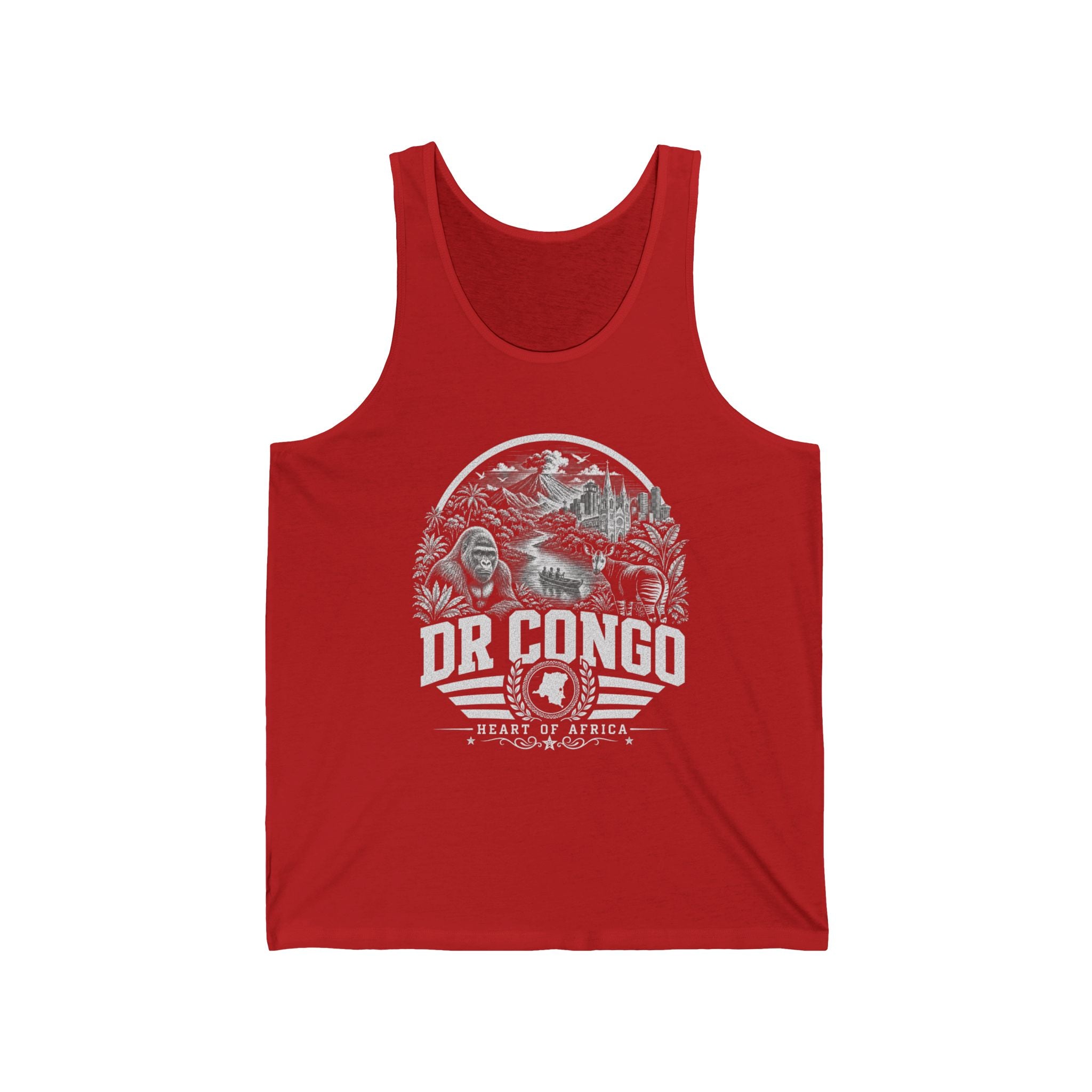 Democratic Republic of the Congo Heart of Africa Men's Tank Top