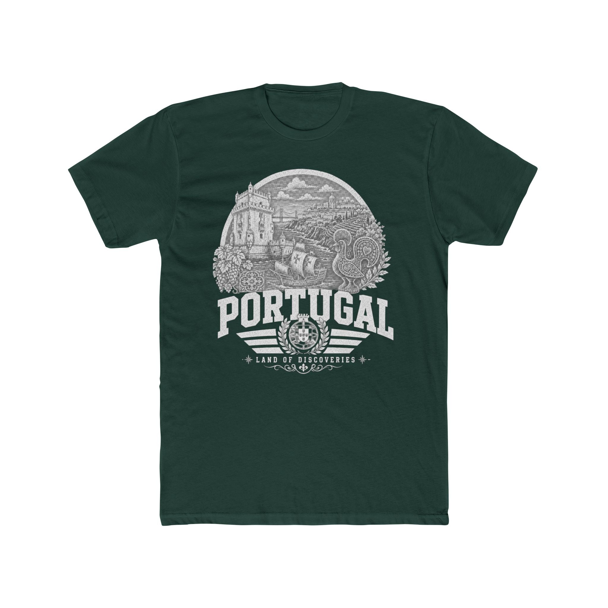Portugal vintage landmarks men's tee — iconic landmark design | Nameshi Destinations (view 7)
