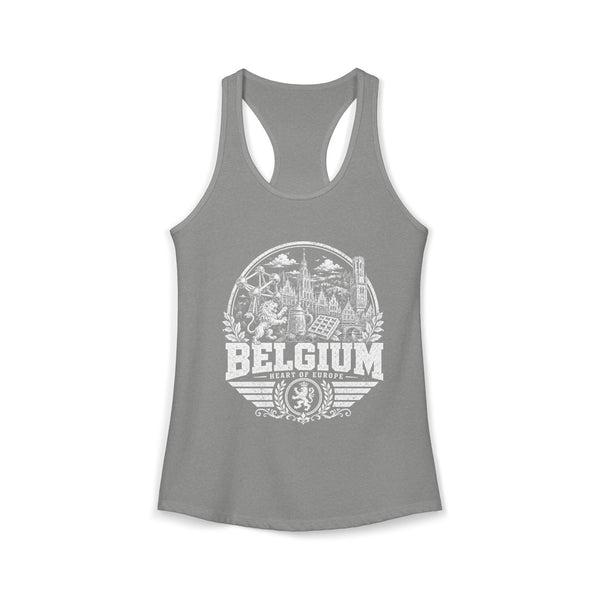 Belgium Heart of Europe Women's Tank Top
