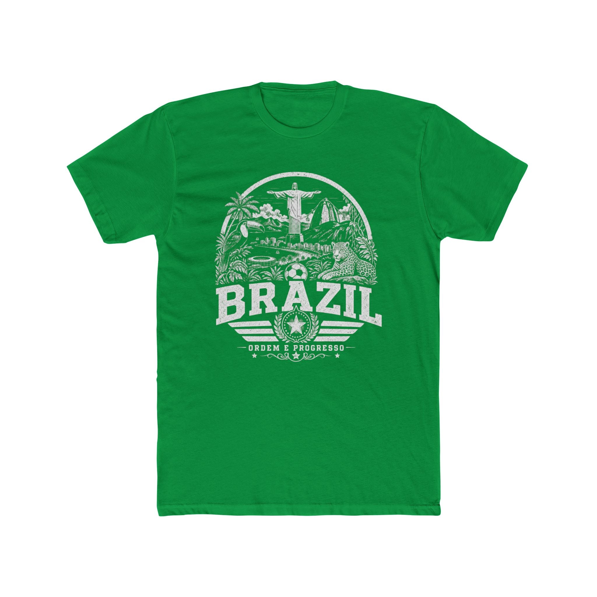 Brazil vintage landmarks men's tee — iconic landmark design | Nameshi Destinations (view 7)