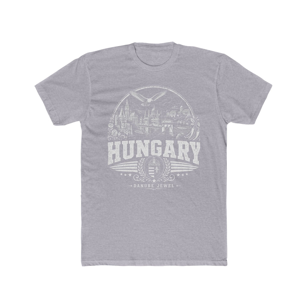 Hungary vintage landmarks men's tee — iconic landmark design | Nameshi Destinations (view 3)