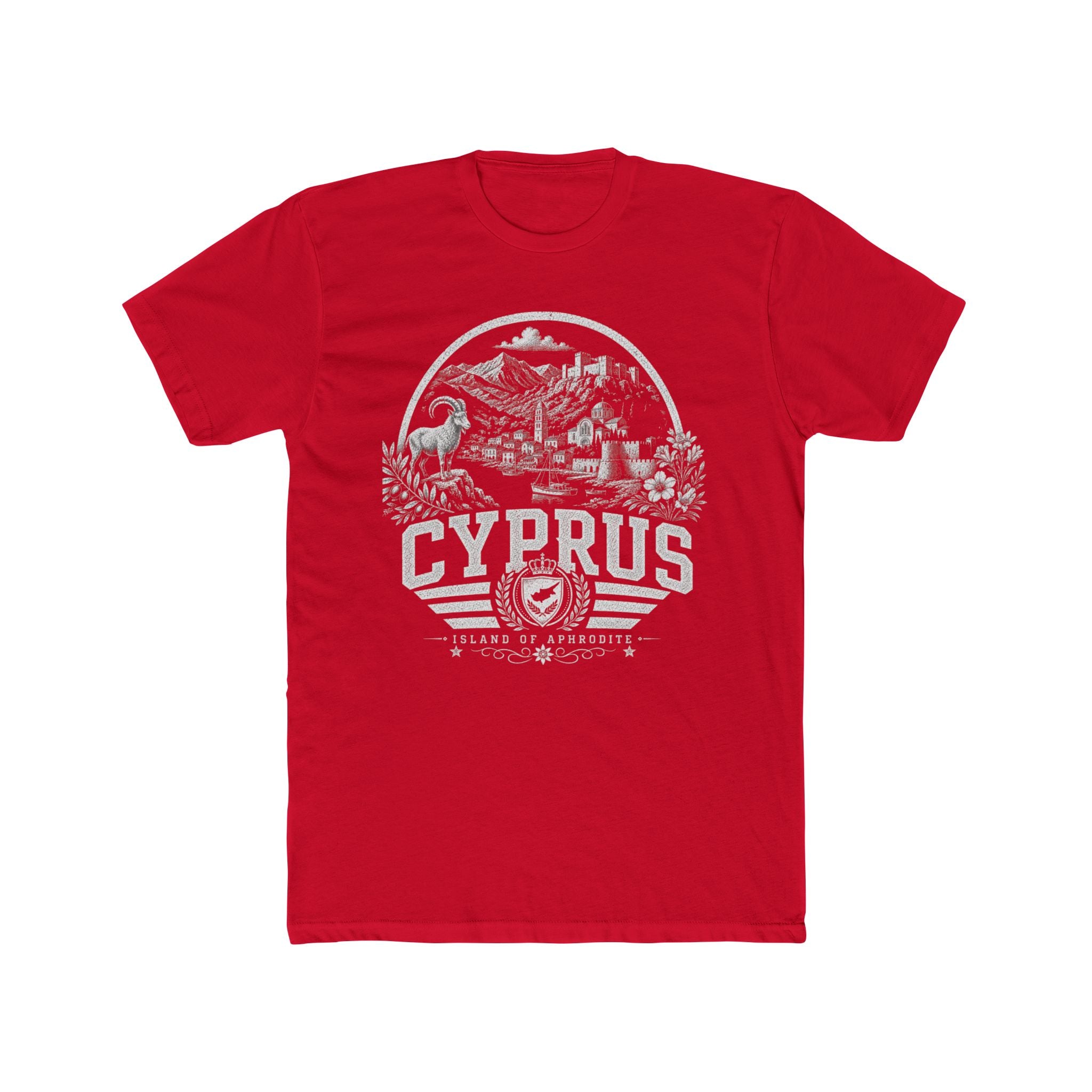 Cyprus vintage landmarks men's tee — iconic landmark design | Nameshi Destinations (view 15)