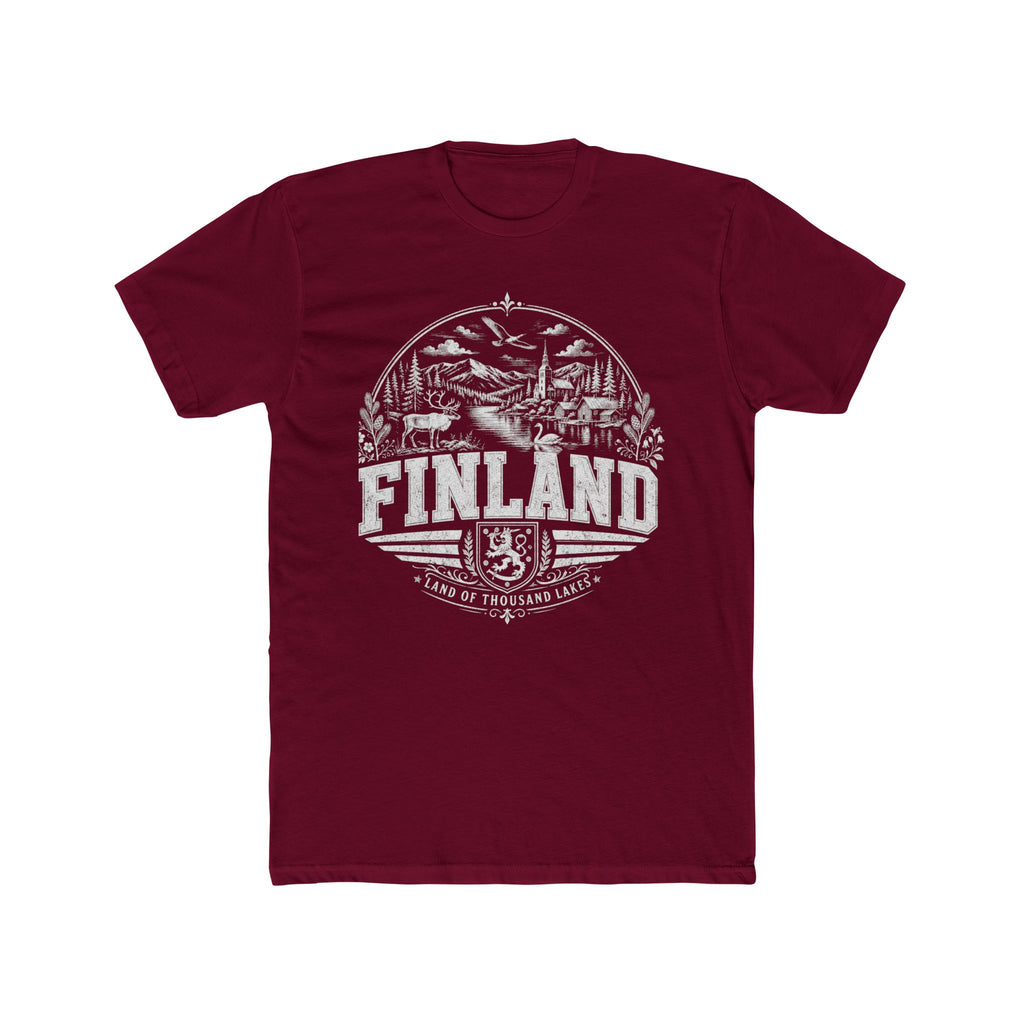 Finland vintage landmarks men's tee — iconic landmark design | Nameshi Destinations (view 14)
