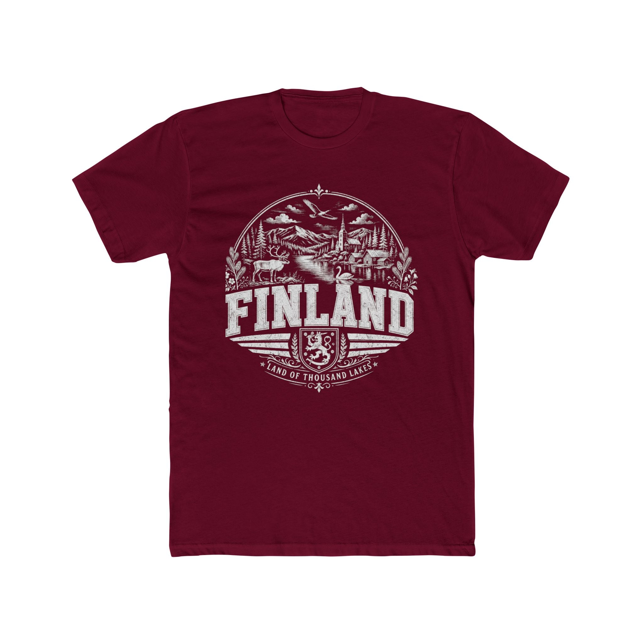 Finland vintage landmarks men's tee — iconic landmark design | Nameshi Destinations (view 14)