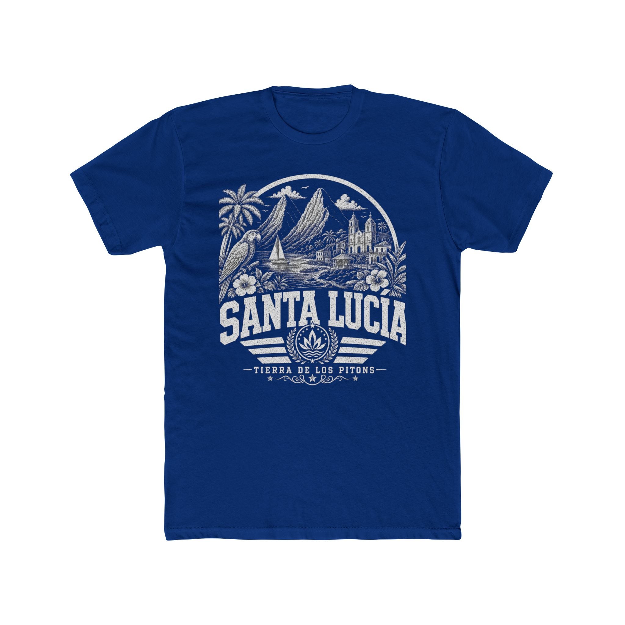 Santa Lucía vintage landmarks men's tee — iconic landmark design | Nameshi Destinations (view 11)