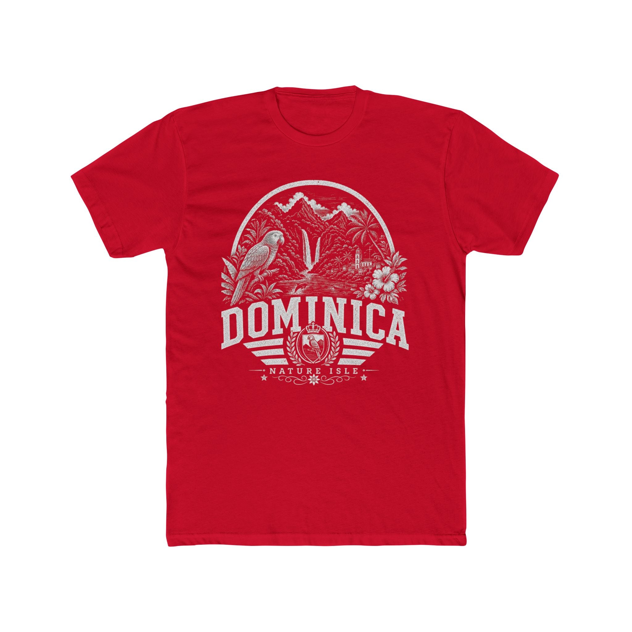 Dominica vintage landmarks men's tee — iconic landmark design | Nameshi Destinations (view 15)