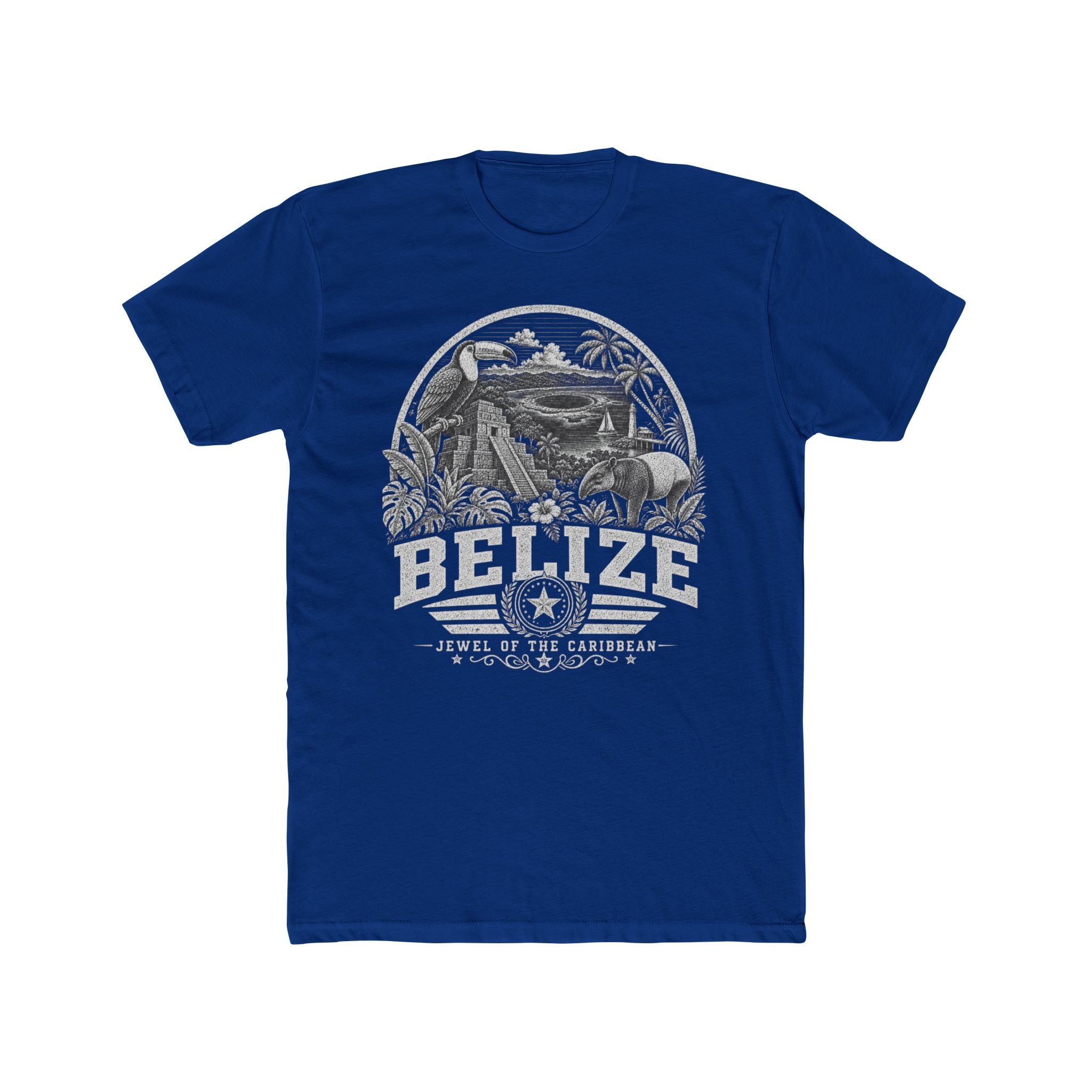 Belize vintage landmarks men's tee — iconic landmark design | Nameshi Destinations (view 11)