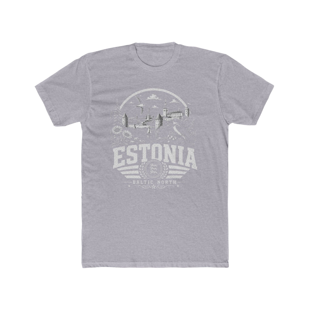 Estonia vintage landmarks men's tee — iconic landmark design | Nameshi Destinations (view 3)