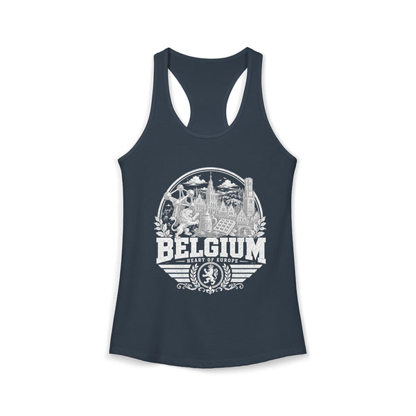 Belgium Heart of Europe Women's Tank Top