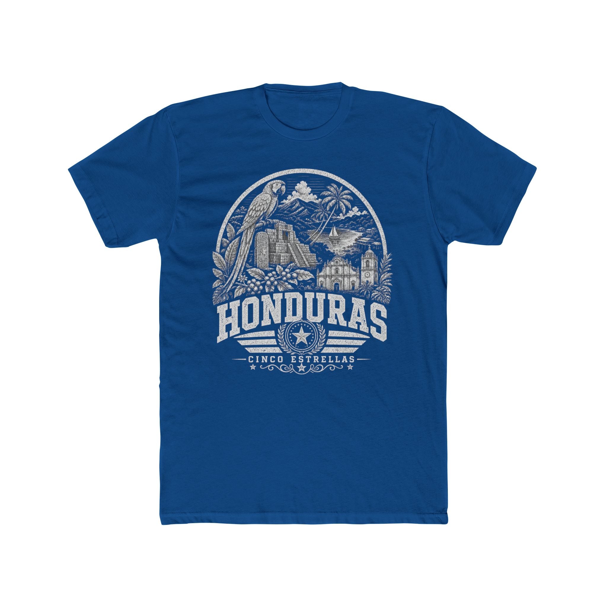 Honduras vintage landmarks men's tee — iconic landmark design | Nameshi Destinations (view 9)