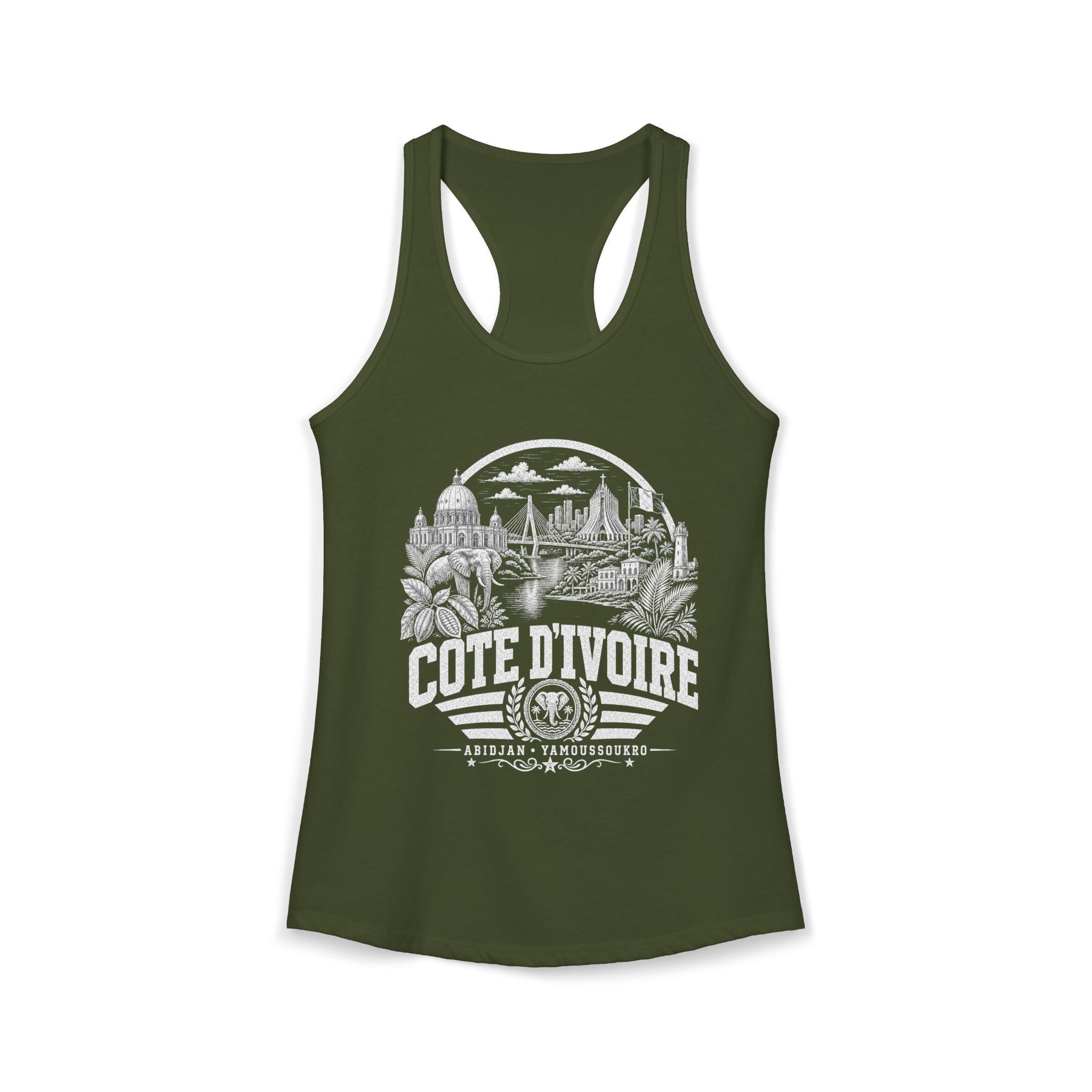 Cote d'Ivoire Land of Elephants Women's Tank Top