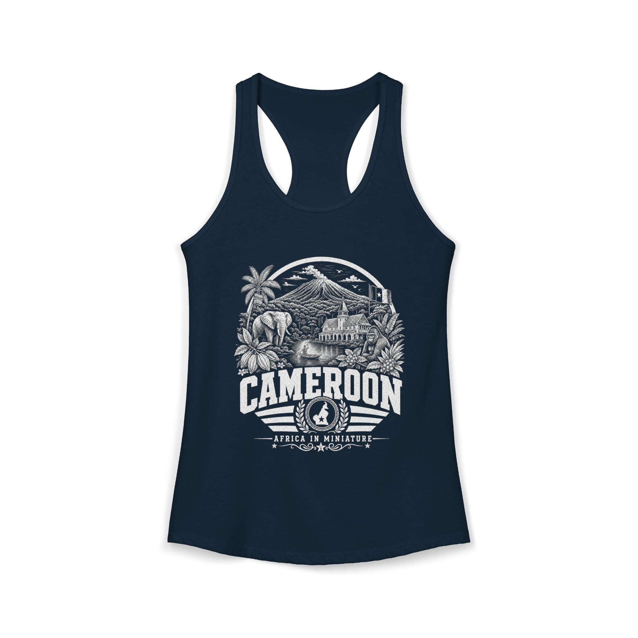 Cameroon Africa in Miniature Women's Tank Top