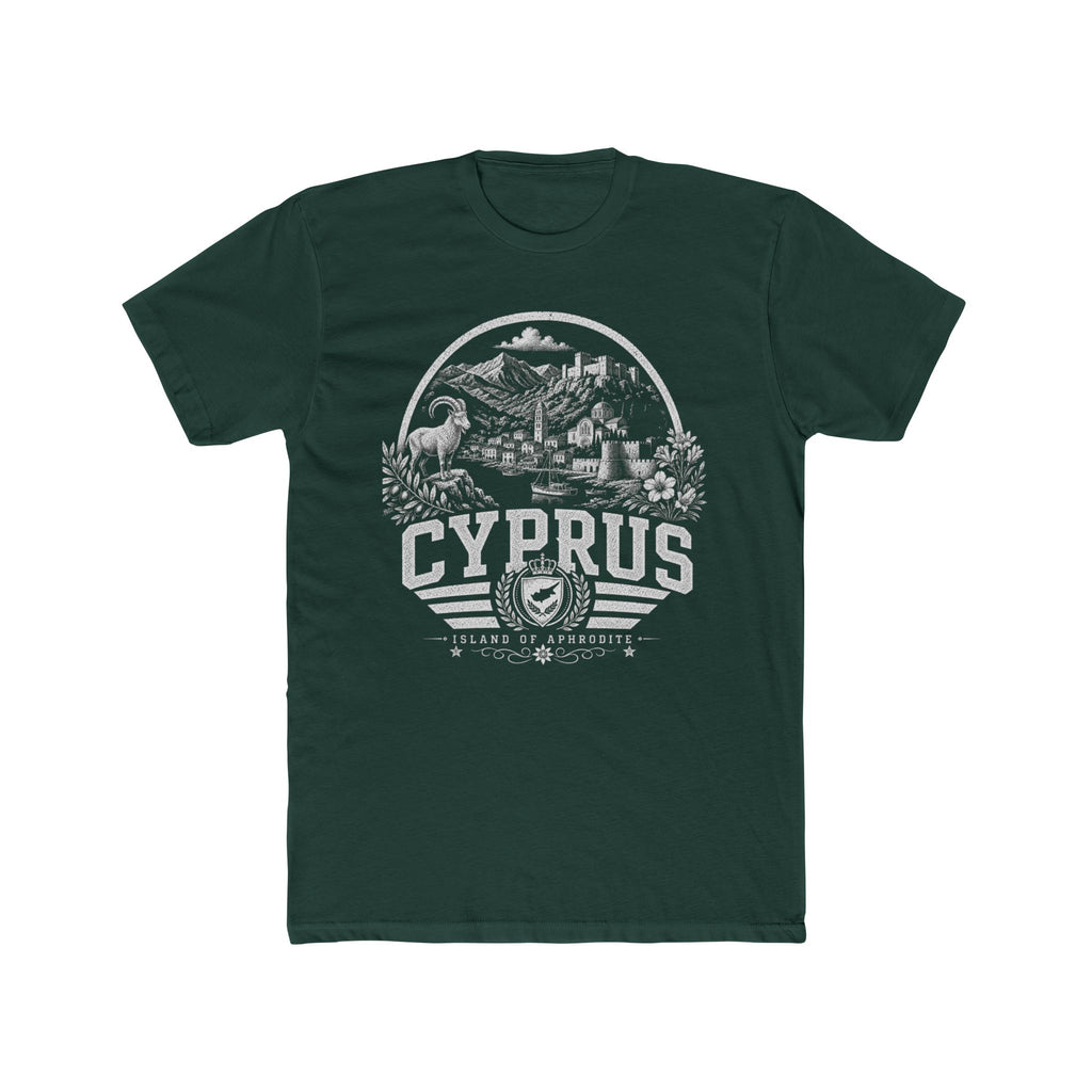 Cyprus vintage landmarks men's tee — iconic landmark design | Nameshi Destinations (view 7)