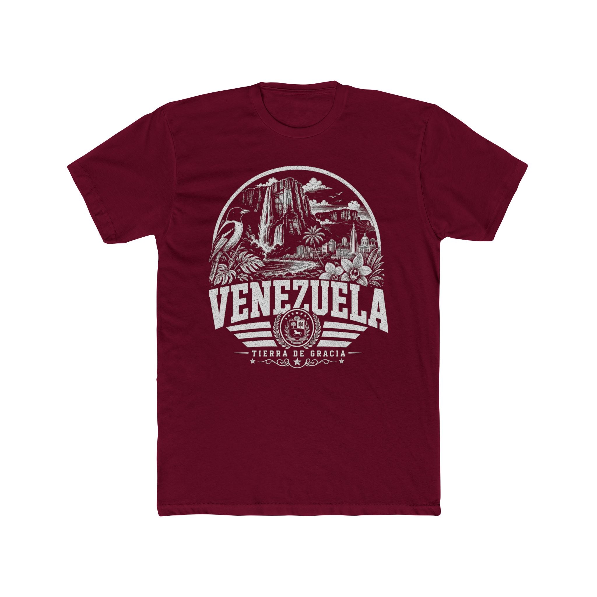 Venezuela vintage landmarks men's tee — iconic landmark design | Nameshi Destinations (view 14)