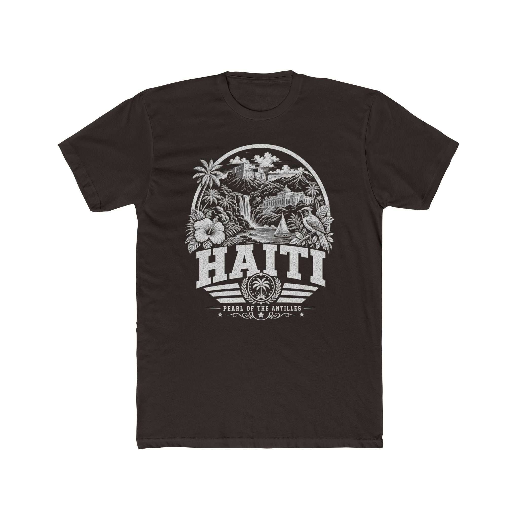 Haiti vintage landmarks men's tee — iconic landmark design | Nameshi Destinations (view 1)