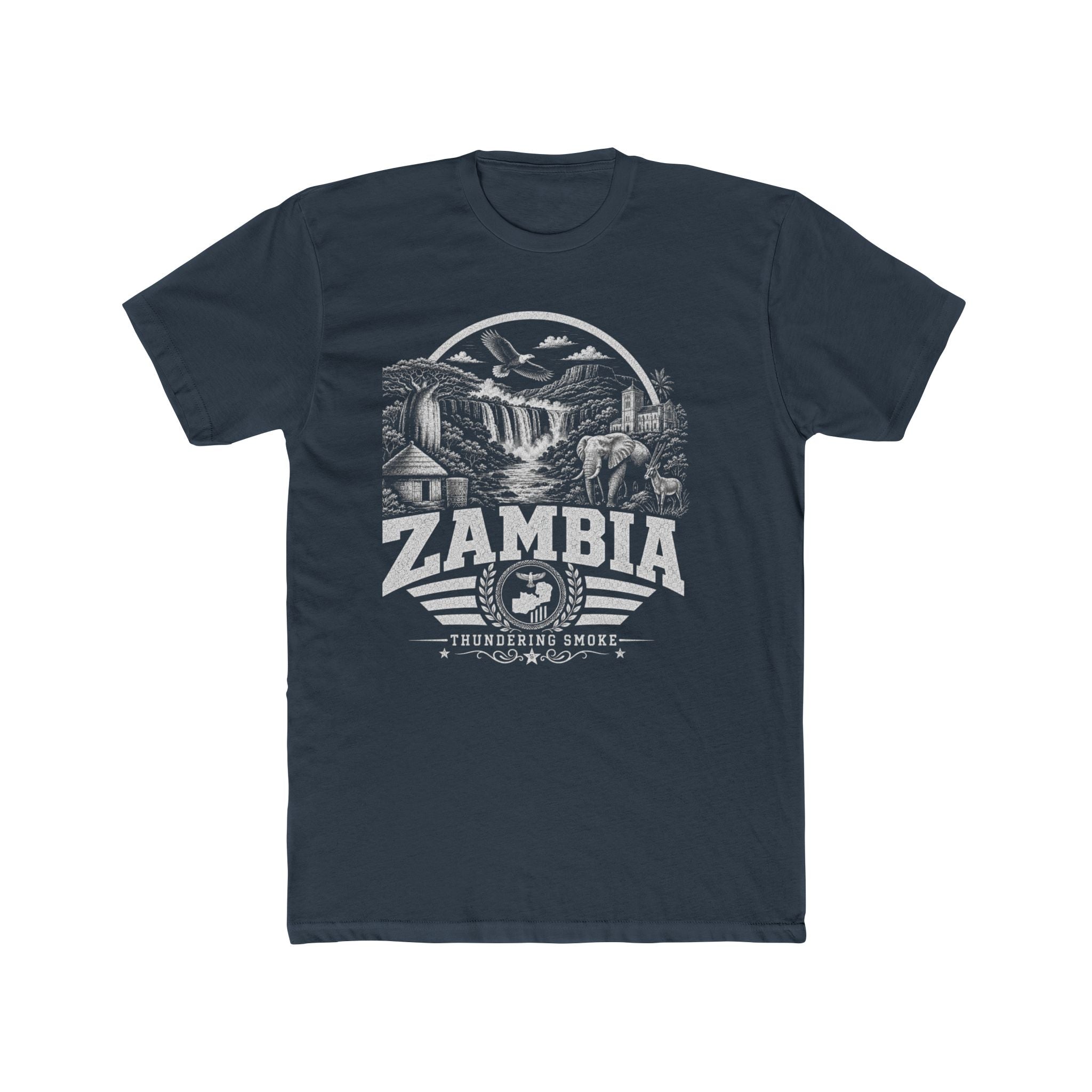 Camiseta Masculina Zambia Thundering Smoke