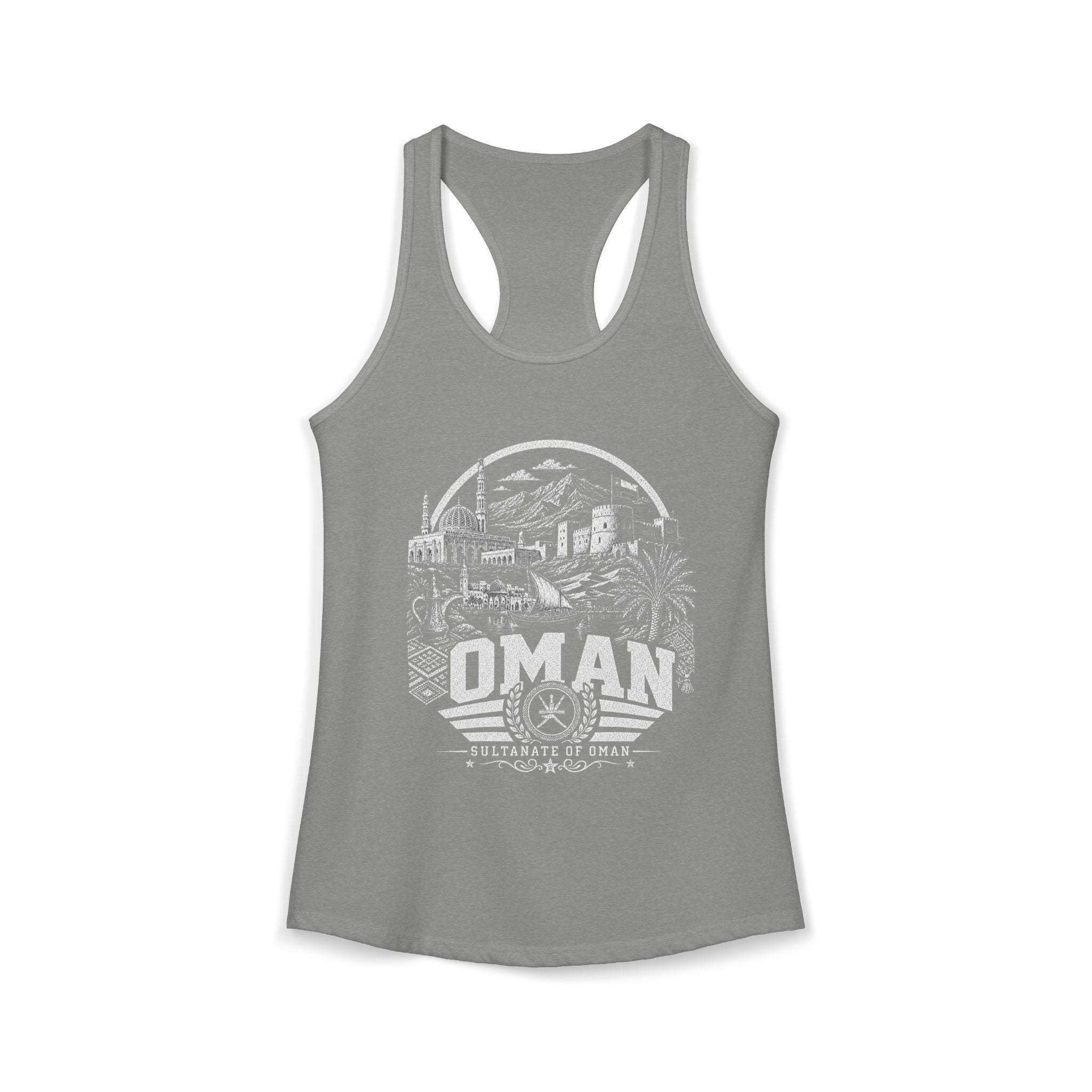 Omán Sultanato de Omán Camiseta sin mangas para mujer