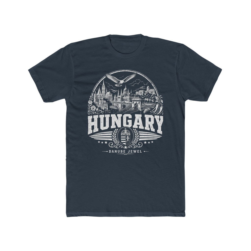 Hungary vintage landmarks men's tee — iconic landmark design | Nameshi Destinations (view 8)