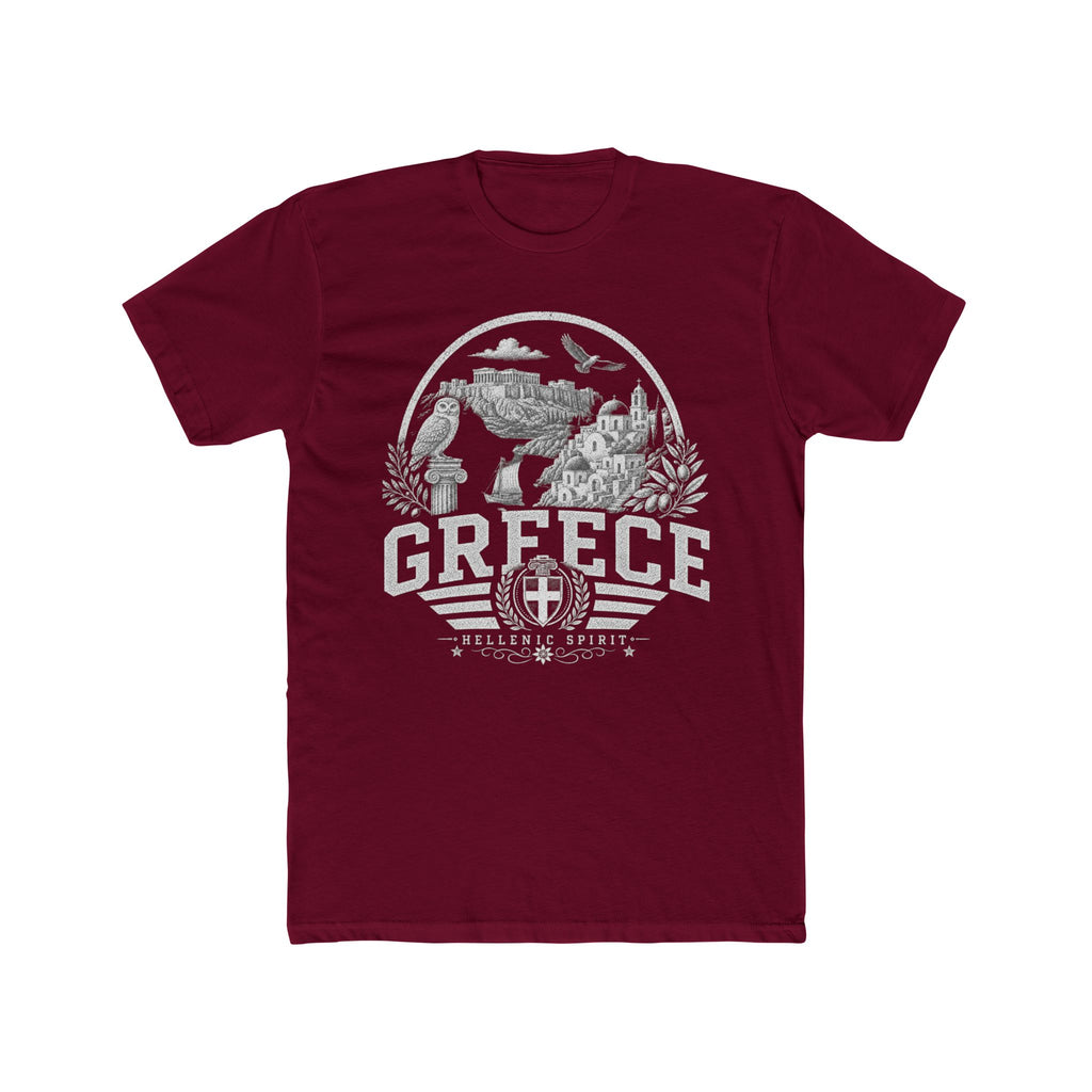Greece vintage landmarks men's tee — iconic landmark design | Nameshi Destinations (view 14)