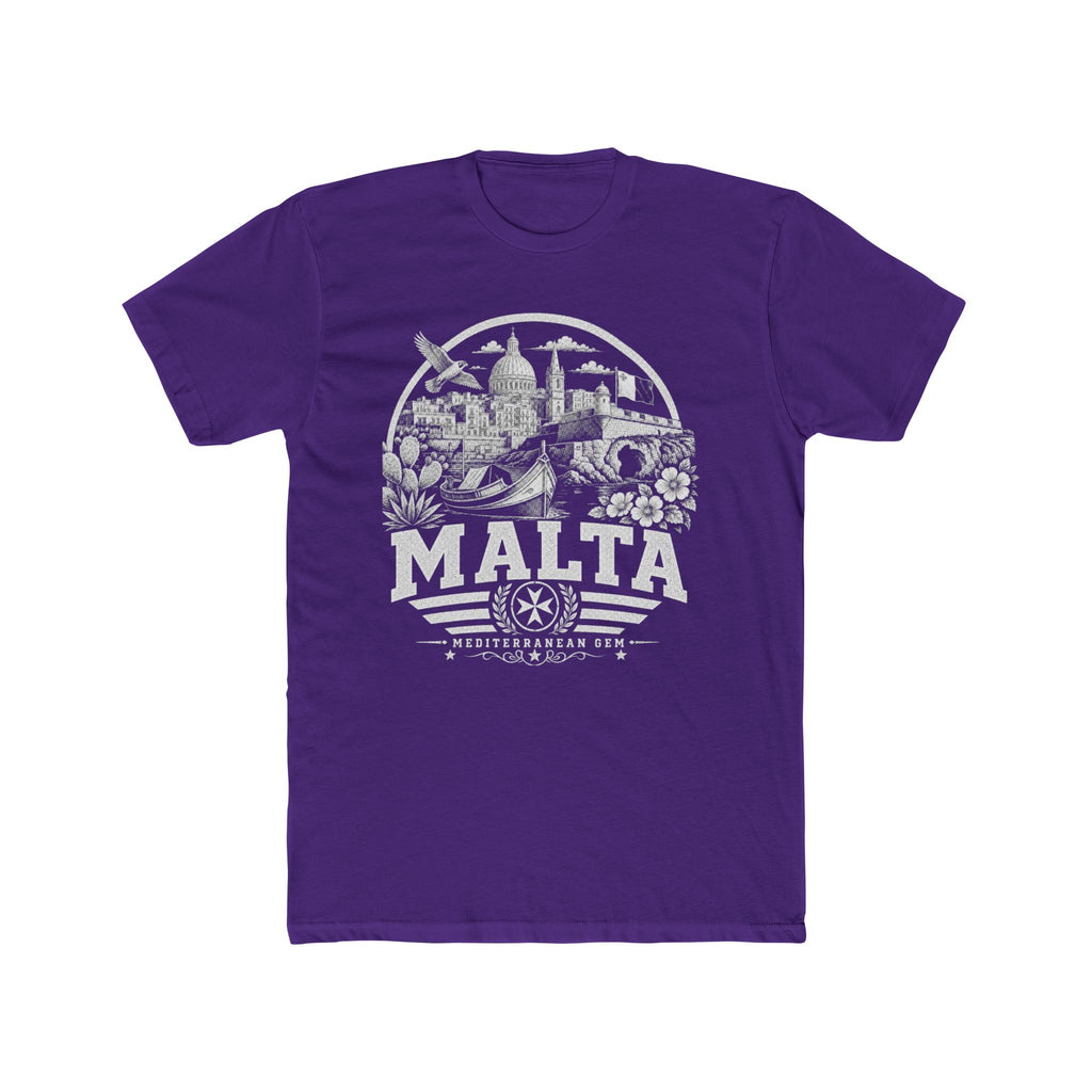 Malta vintage landmarks men's tee — iconic landmark design | Nameshi Destinations (view 13)