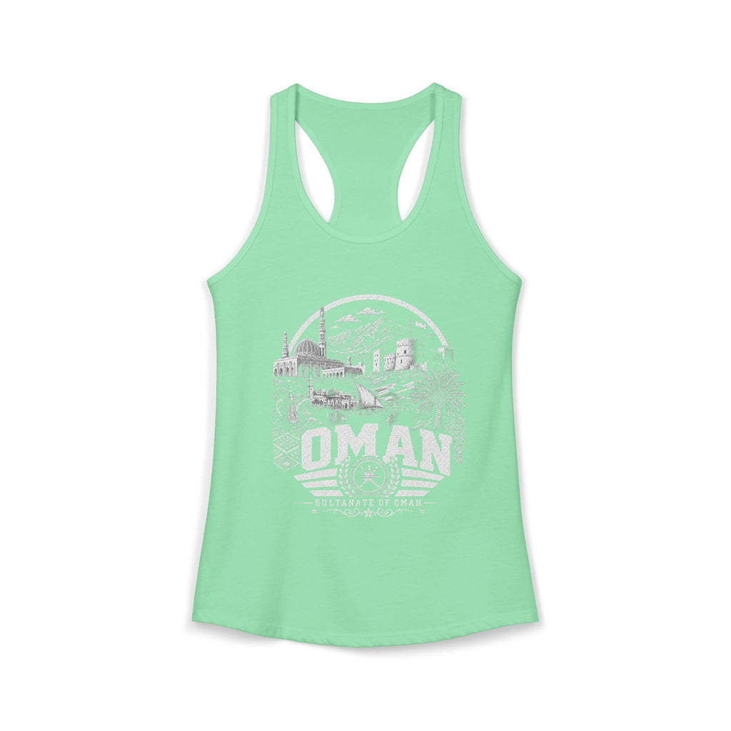 Omán Sultanato de Omán Camiseta sin mangas para mujer