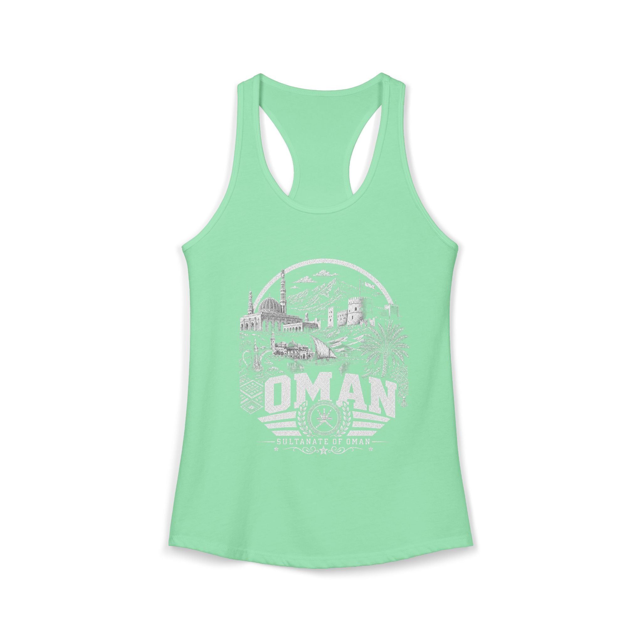 Omán Sultanato de Omán Camiseta sin mangas para mujer