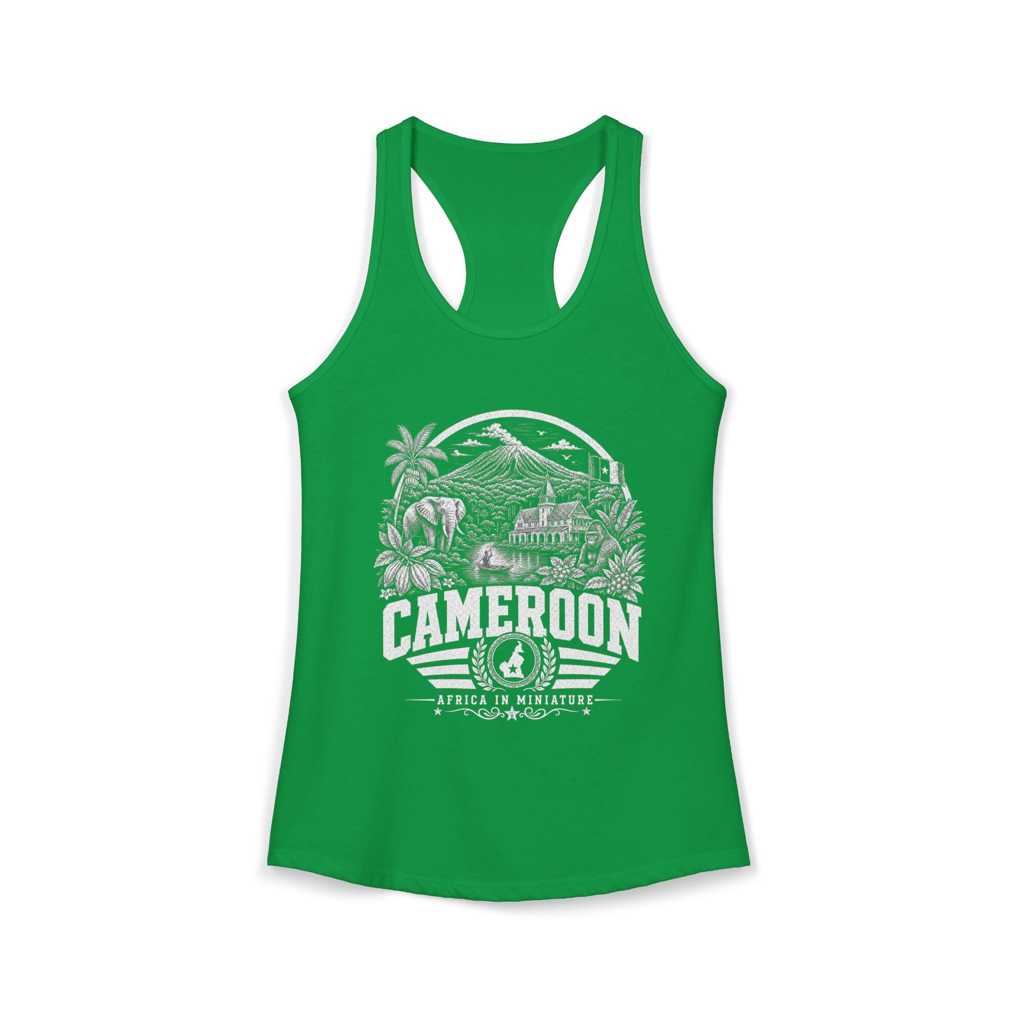 Cameroon Africa in Miniature Women's Tank Top