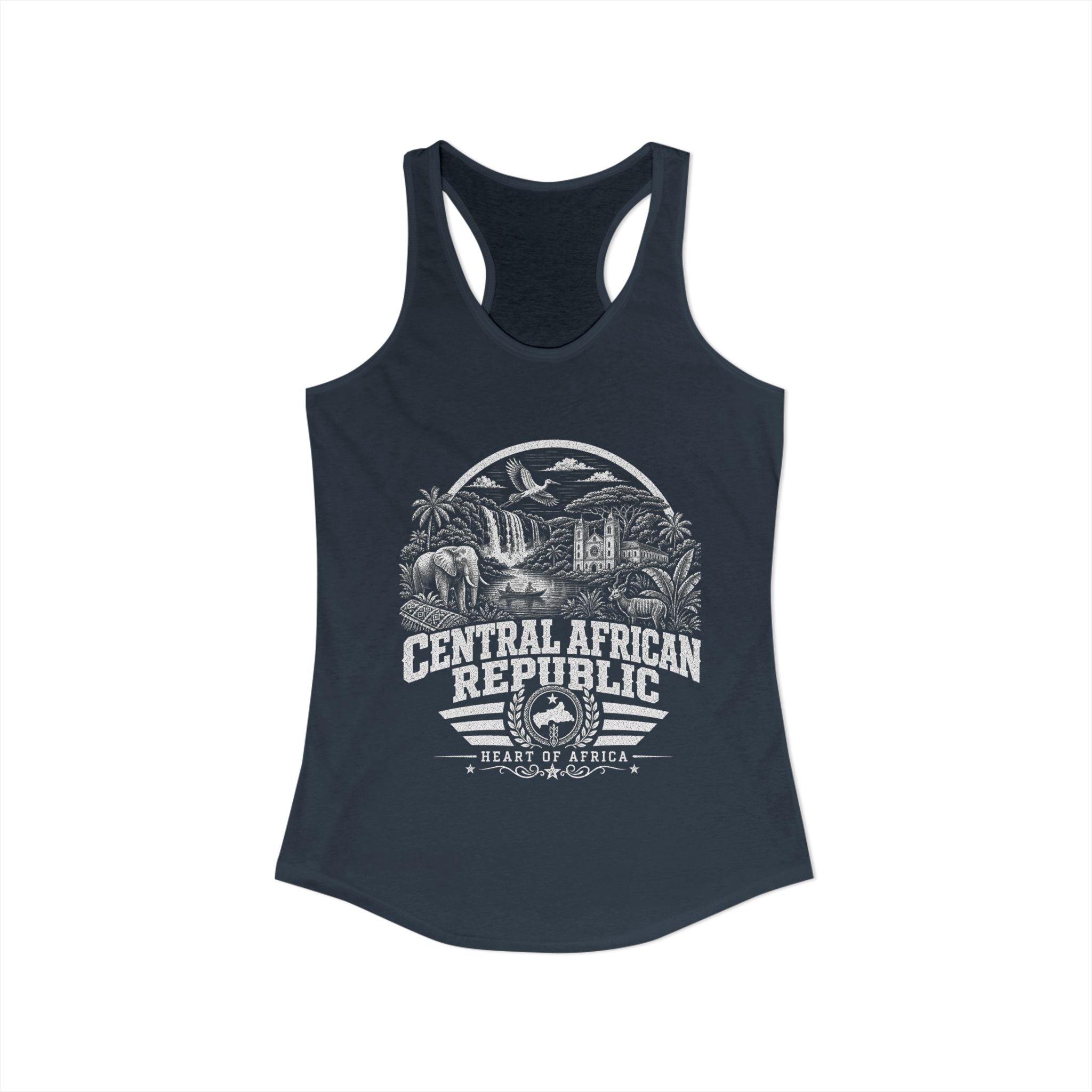 Central African Republic Heart of Africa Women's Tank Top