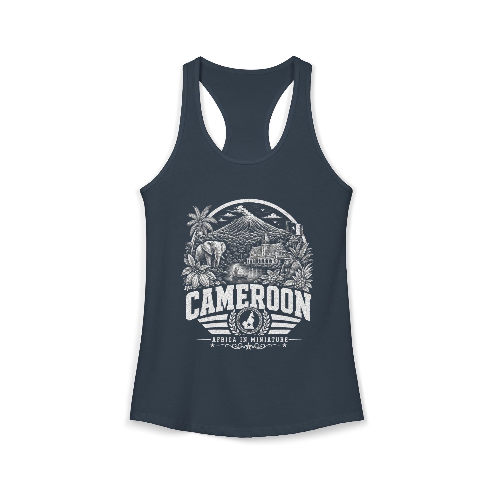 Cameroon Africa in Miniature Women's Tank Top