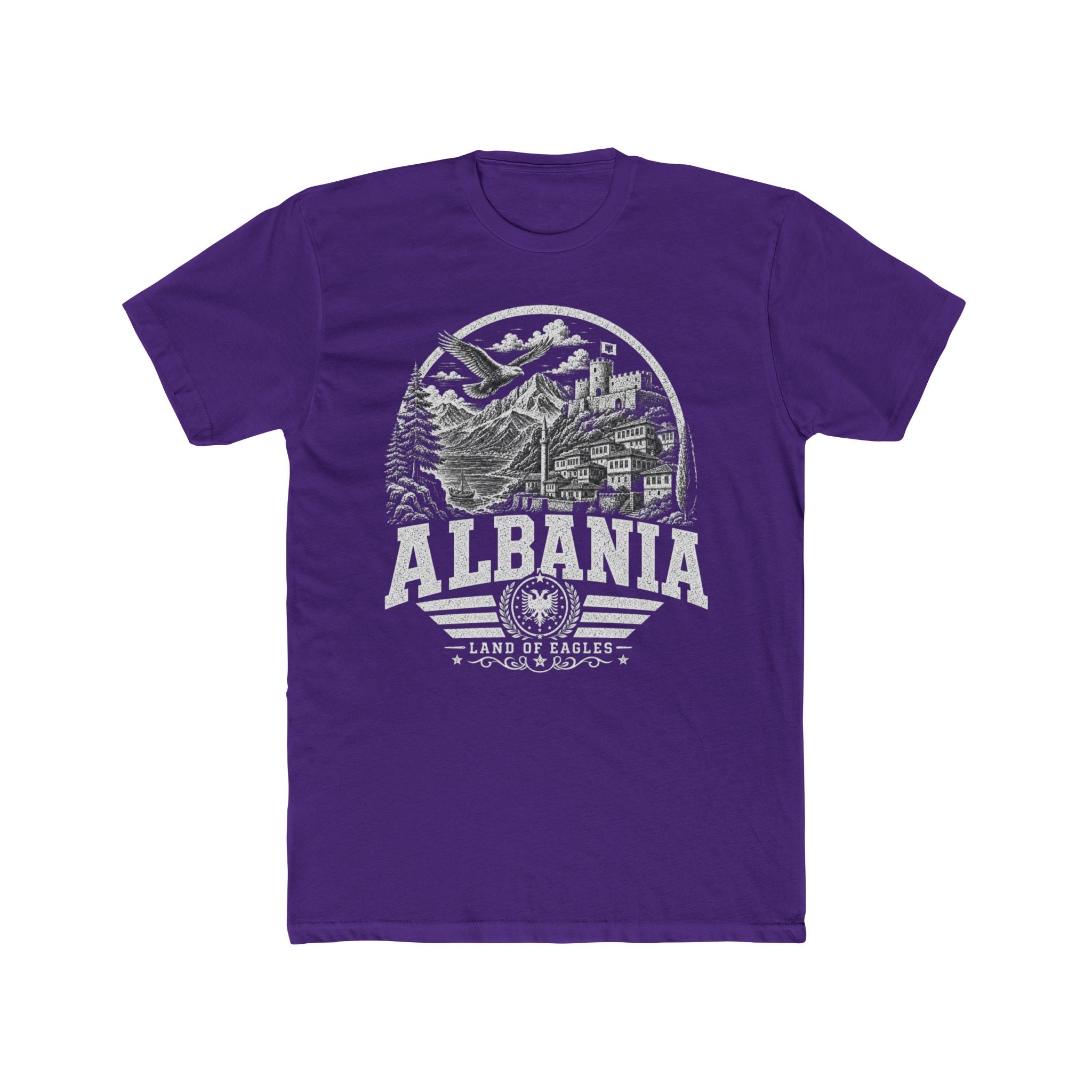Albania vintage landmarks men's tee — iconic landmark design | Nameshi Destinations (view 13)